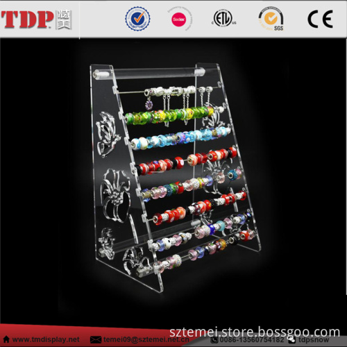 2-way floral decor stand pandora charms beads bangle bracelet acrylic jewellery display